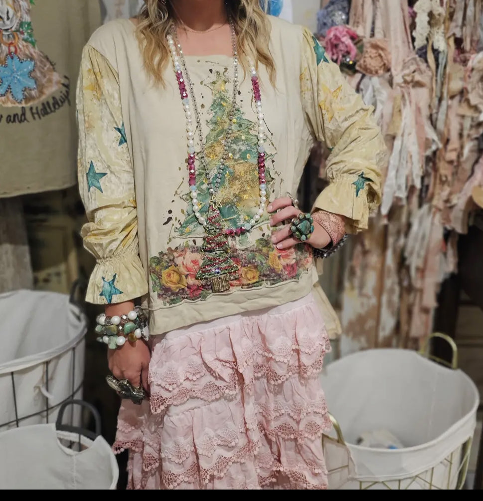 Rosie Pink Christmas Shirt / One Size