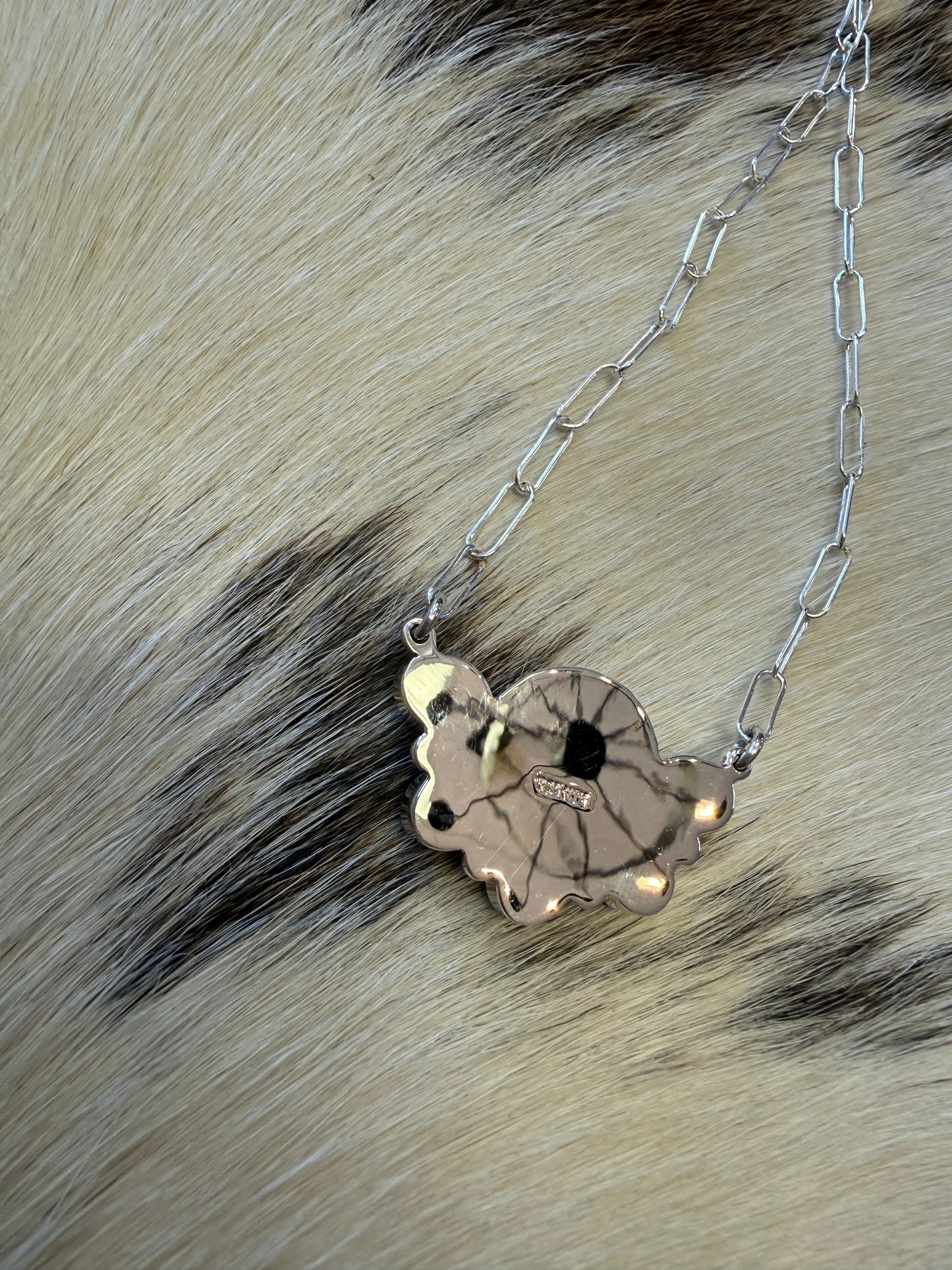 Black Onyx Cluster Necklace