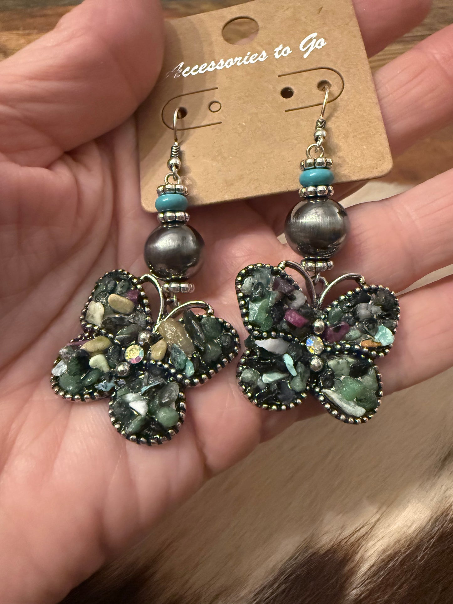 Butterfly Blue Earrings