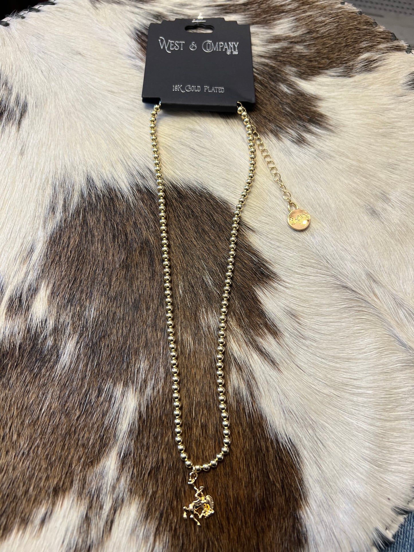Gold Plated Buckin Necklace