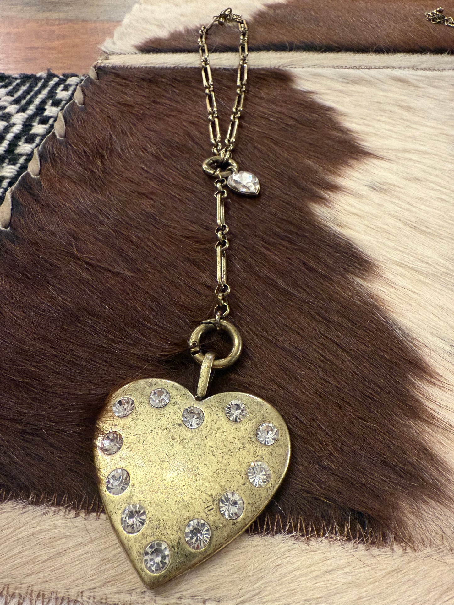 Heart Crystal Lariat