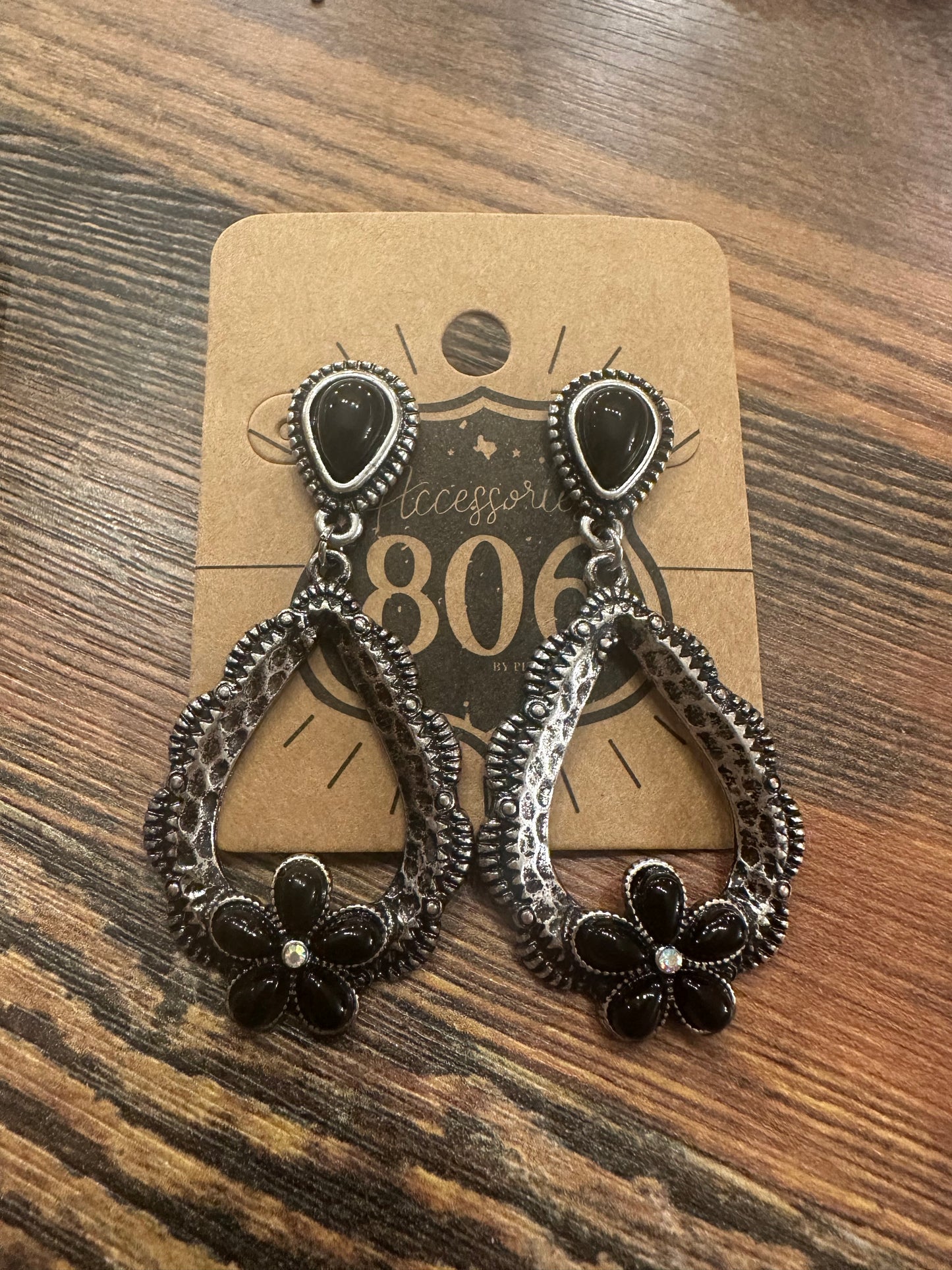 Open Teardrop Earrings