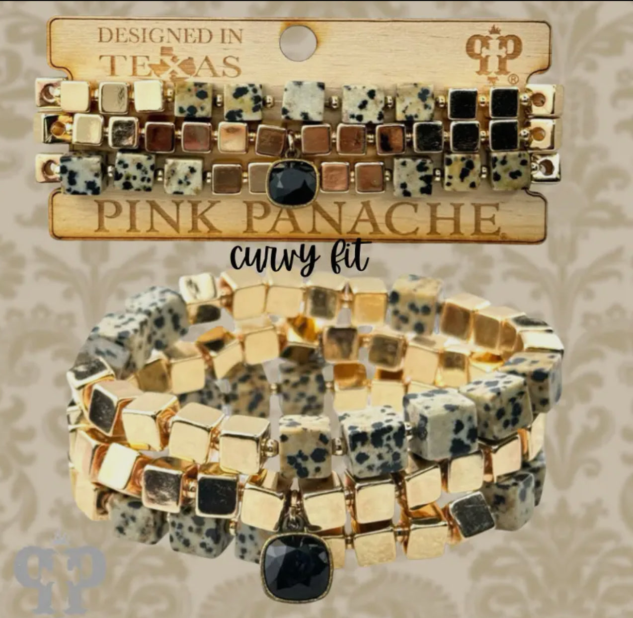 Dalmatian Bead Bracelet