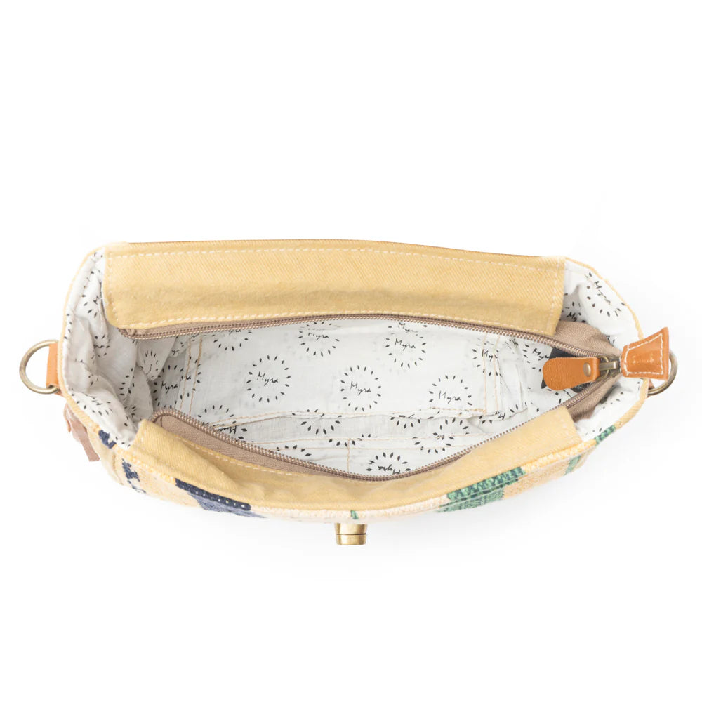 Floral Etchings Hand-Tooled Bag