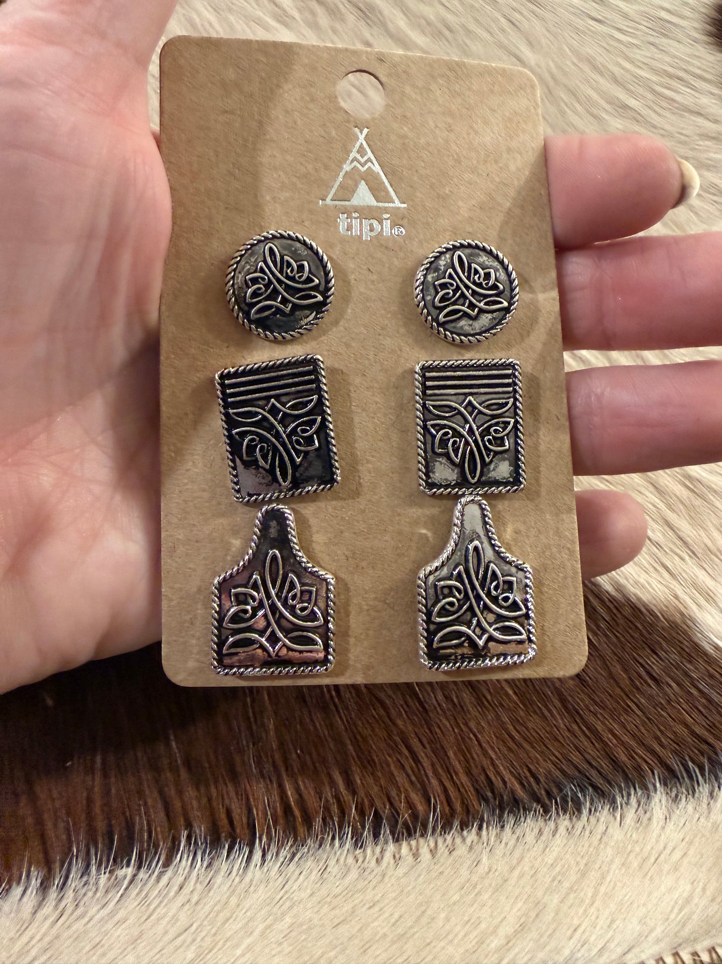 Tag Me Earring Set