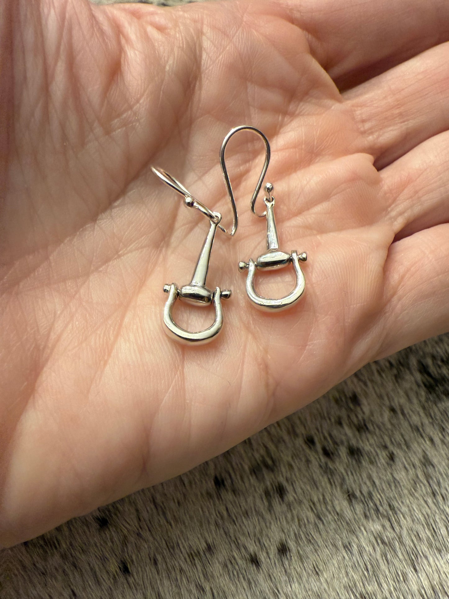 Sterling Silver Stirrup Earrings