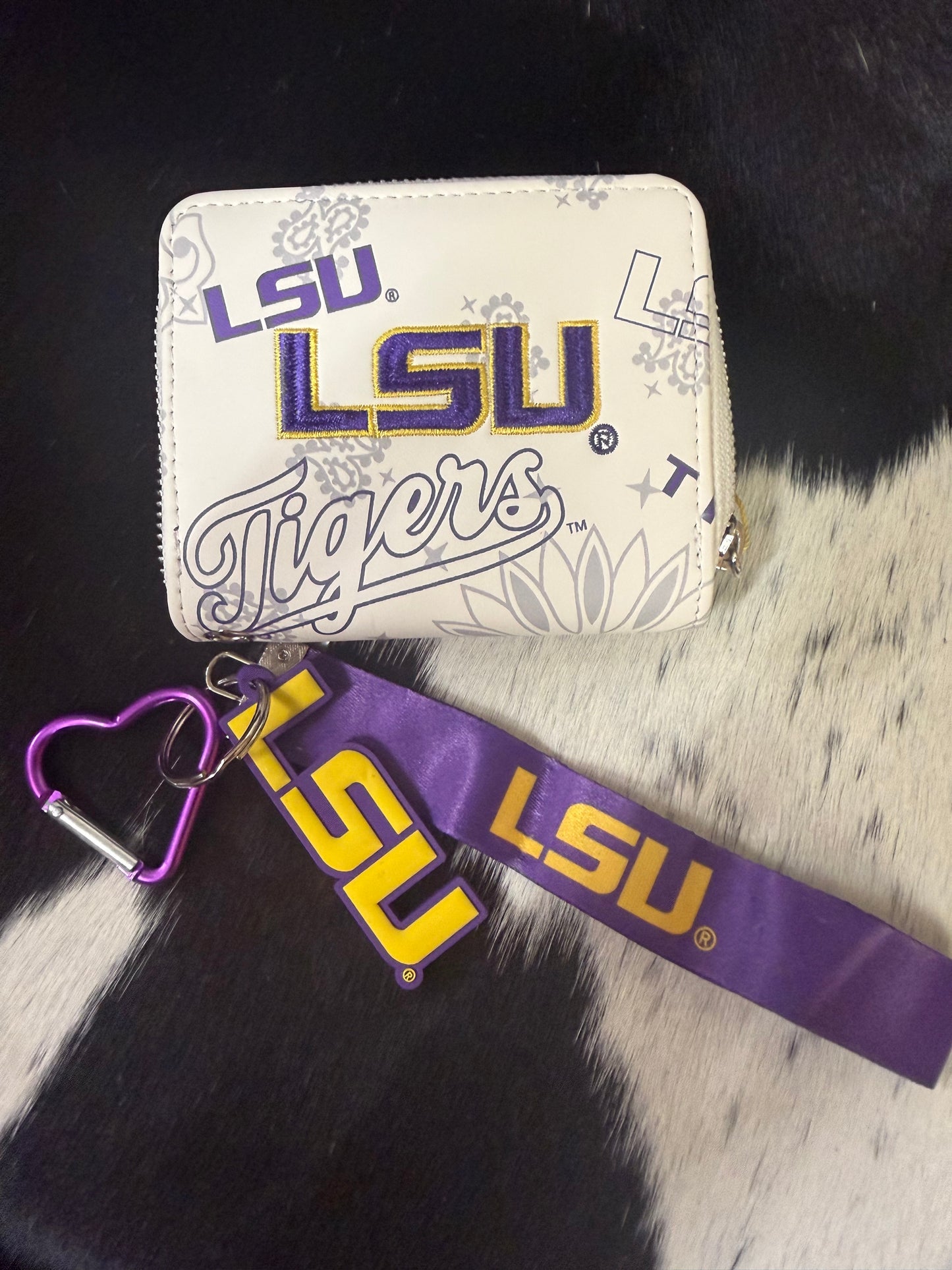 LSU Wallet with Wristlet