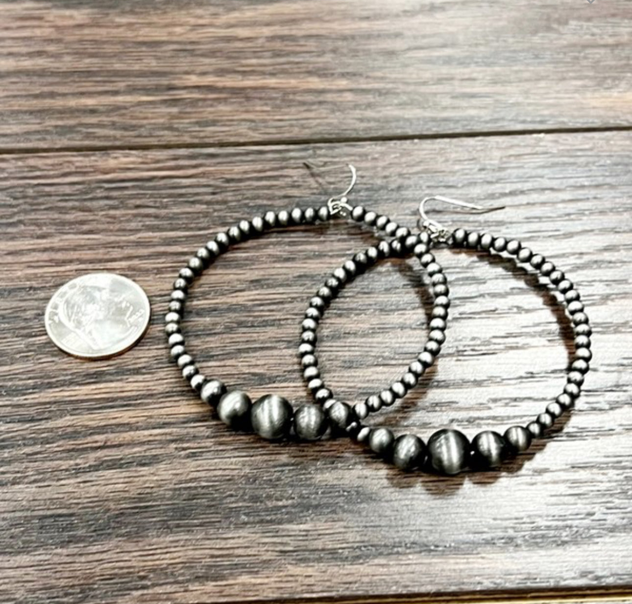 Navajo Aly Beaded Hoop Earrings