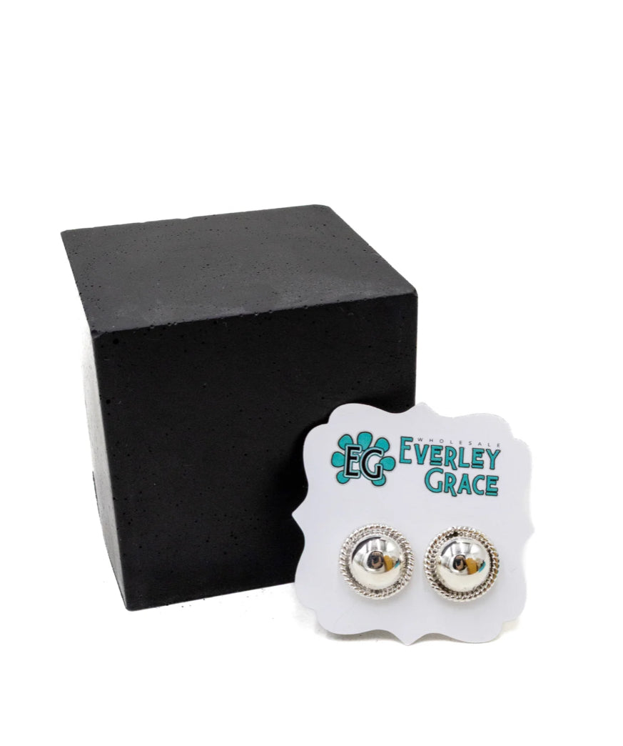 Twist Rope Circle Studs