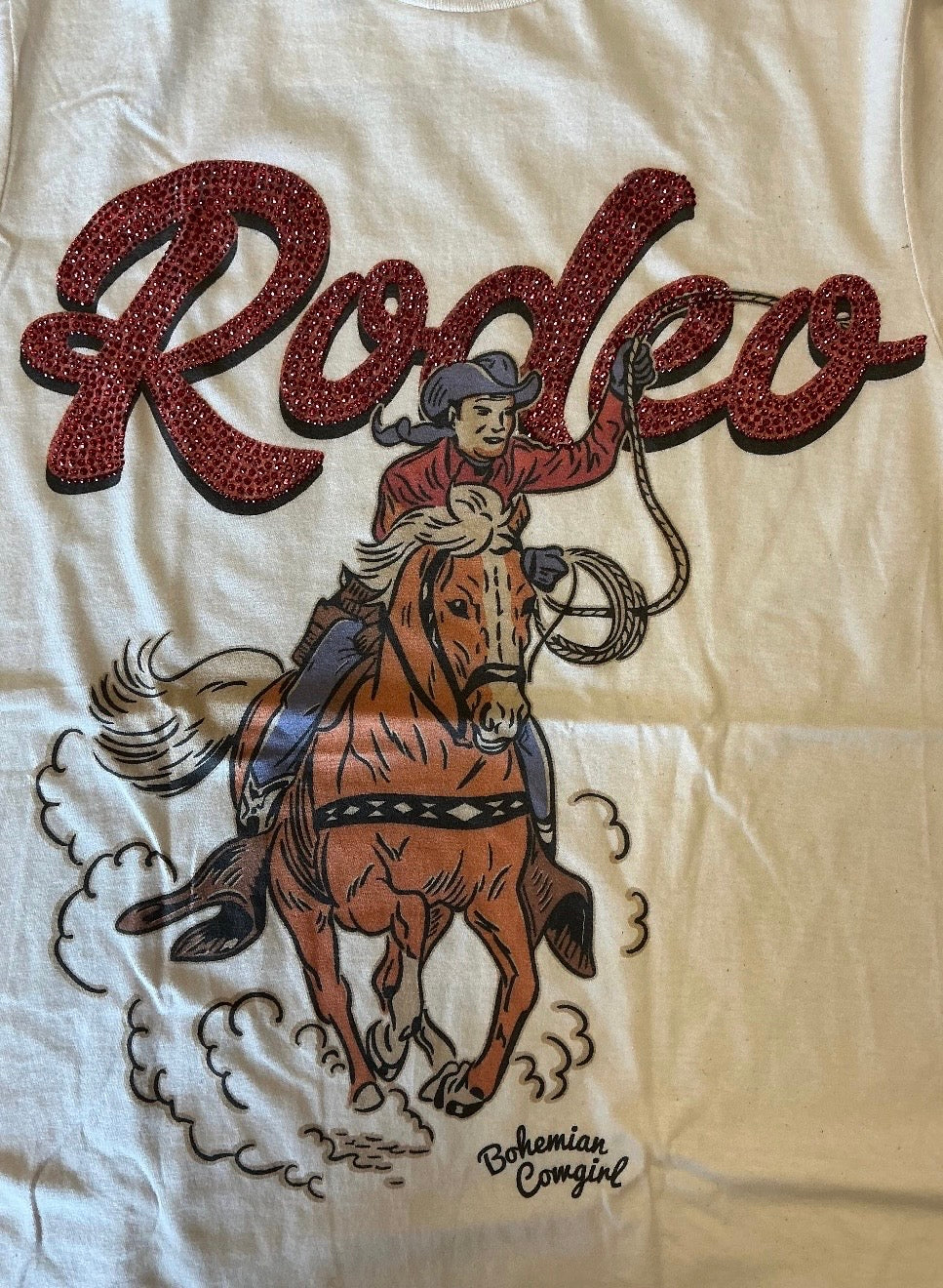 RODEO RED W/STONES TEE