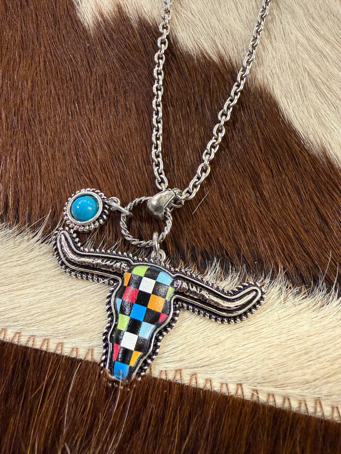 Check Me Out Steer Necklace