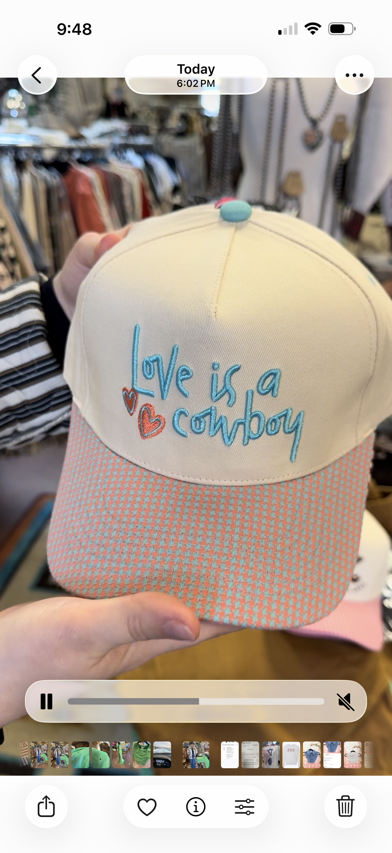 Love Is A Cowboy Canvas Cap