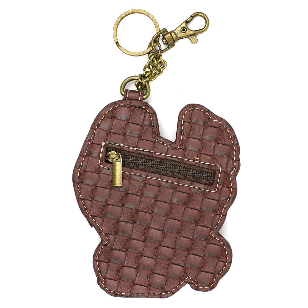 KEY FOB/COIN PURSE - HEN WITH CHICKS