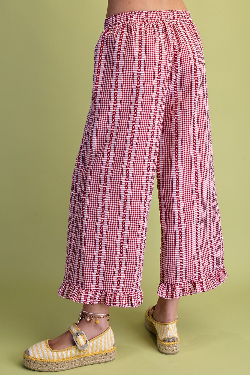 CHECKBOARD PATTERN PANT SET