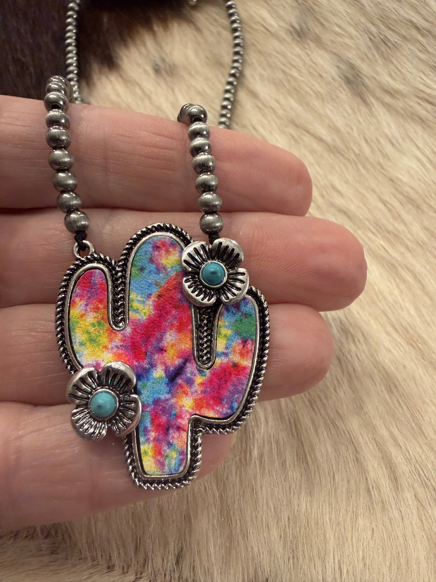 Disco Cactus Necklace