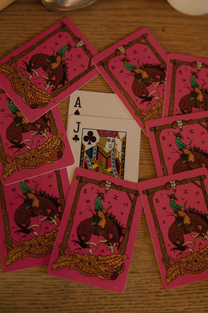 PINK OUTLAW PLAYING
CARDS