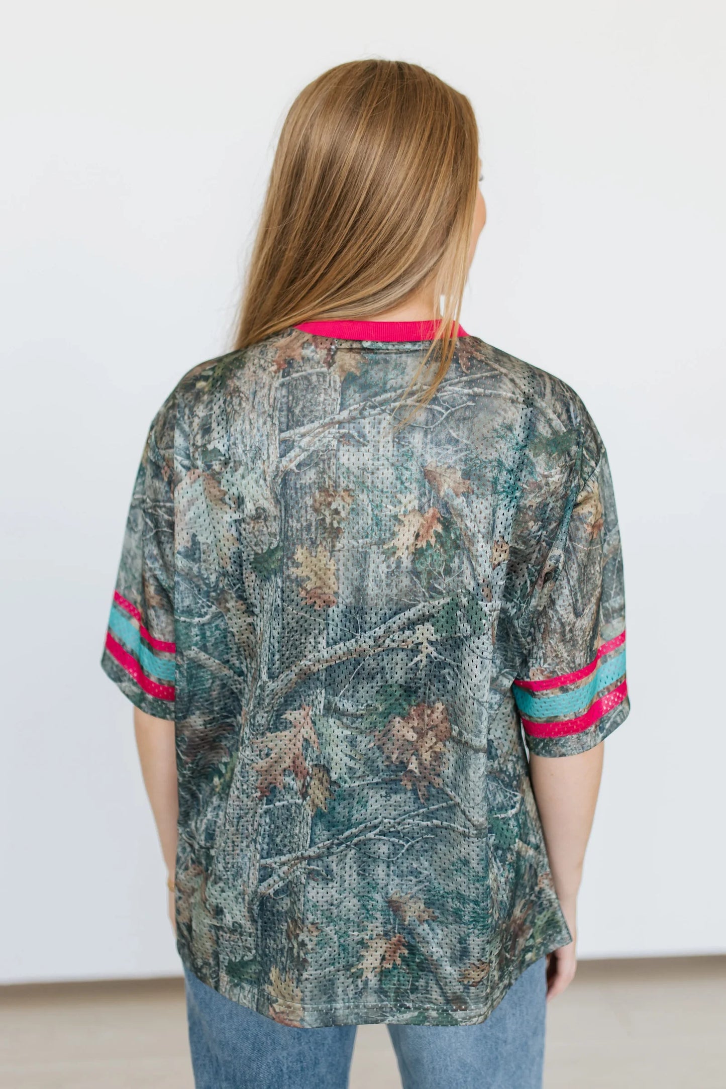 PINK CAMO COWBOY JERSEY