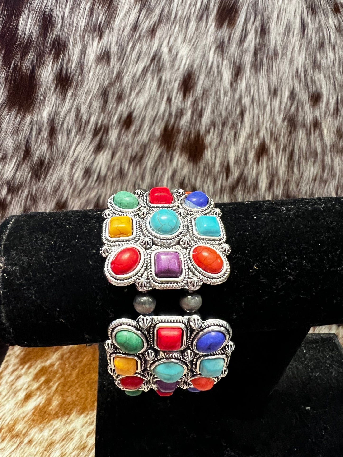 Multi Color Concho Bracelet