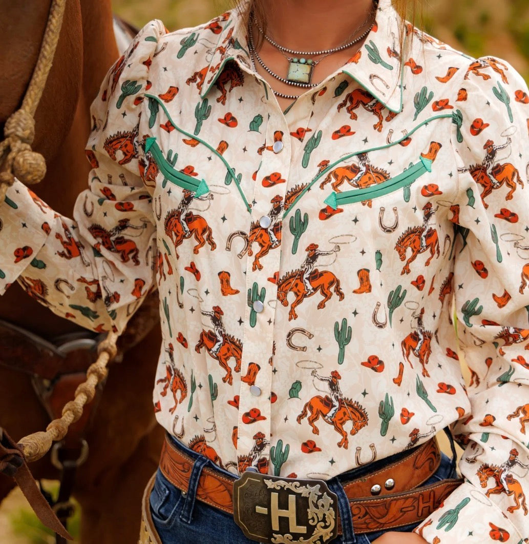 Performance Buckinghorse LS Pearl Snap