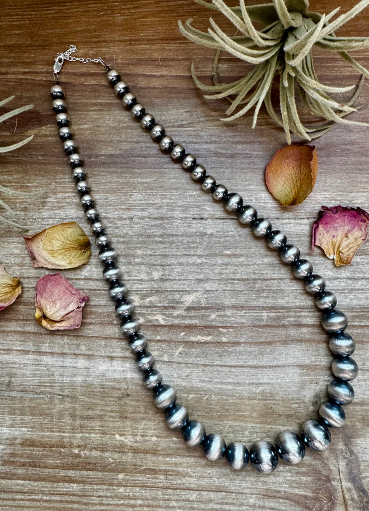 201/2 inch 8 to 14 mm
Sterling Silver Pearls
Necklace