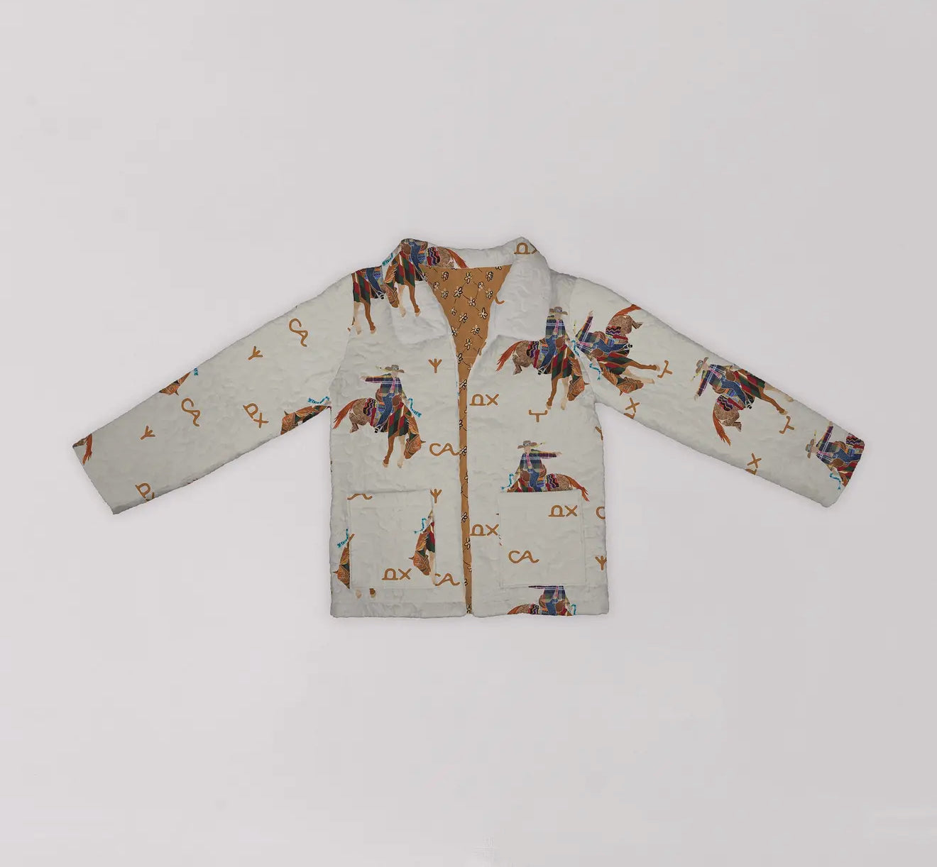 Casey Cowgirl Linen Quilted Cropped Jacket