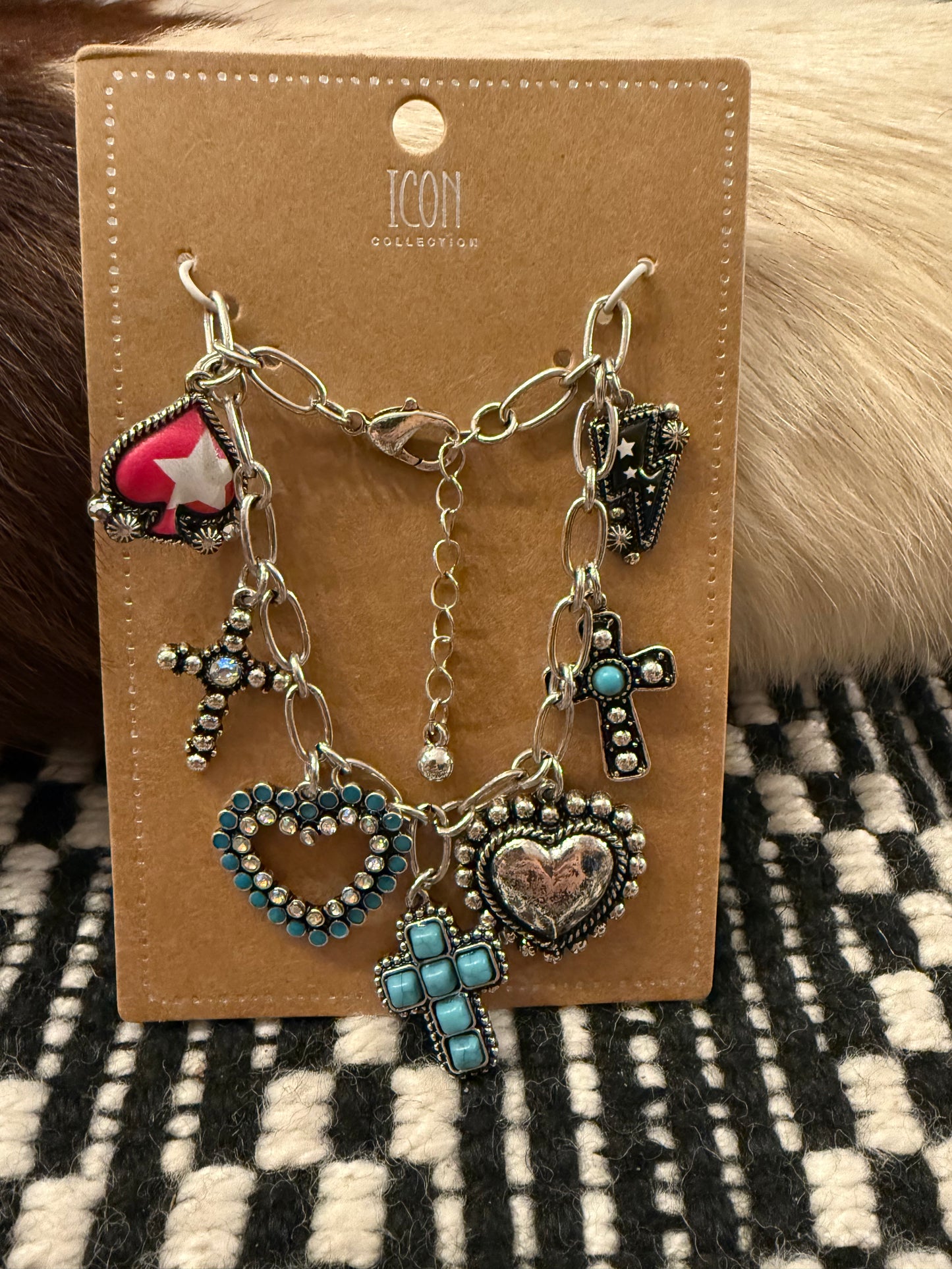 Pink Skies Charm Bracelet