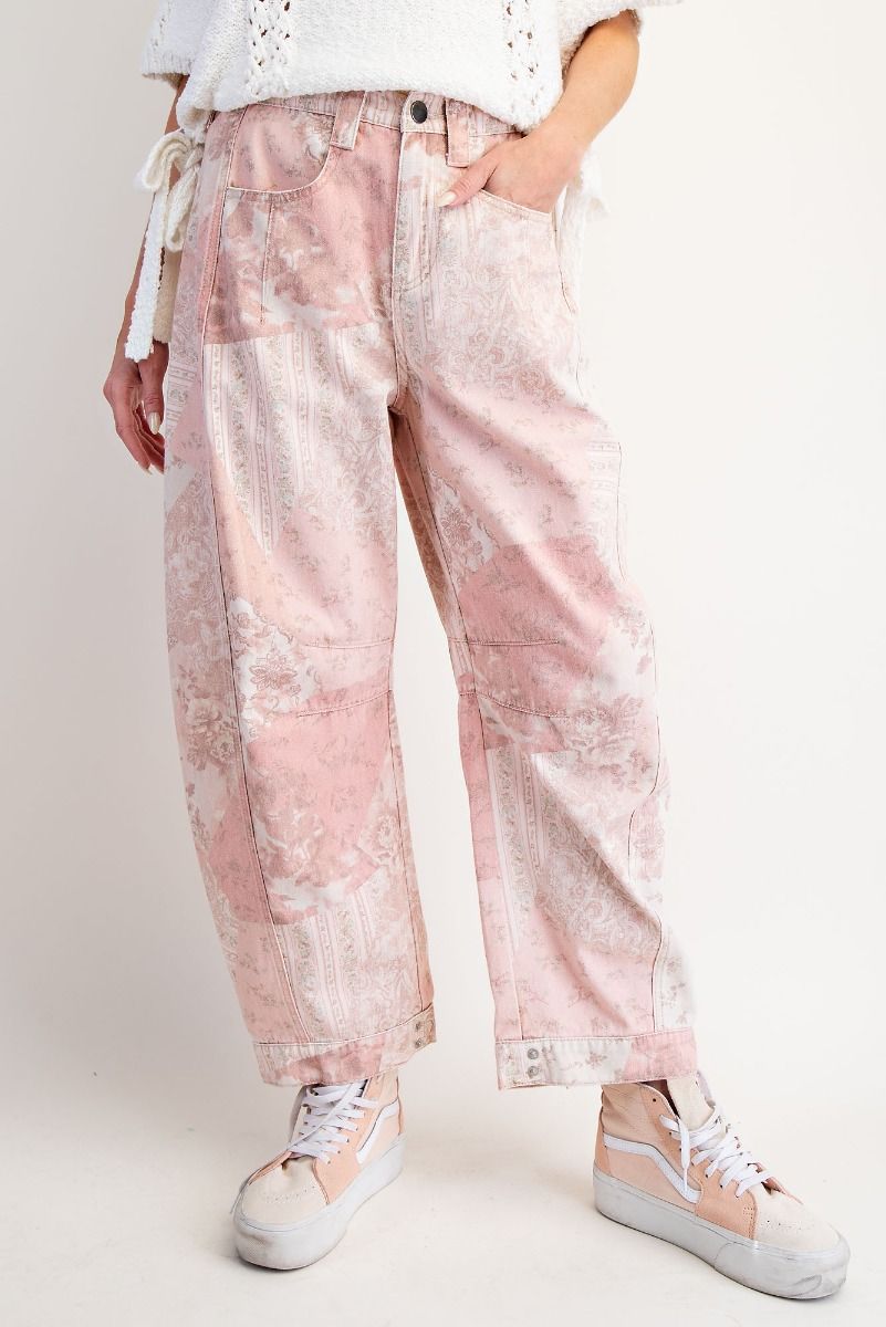 Vintage Rose Barrel Pant