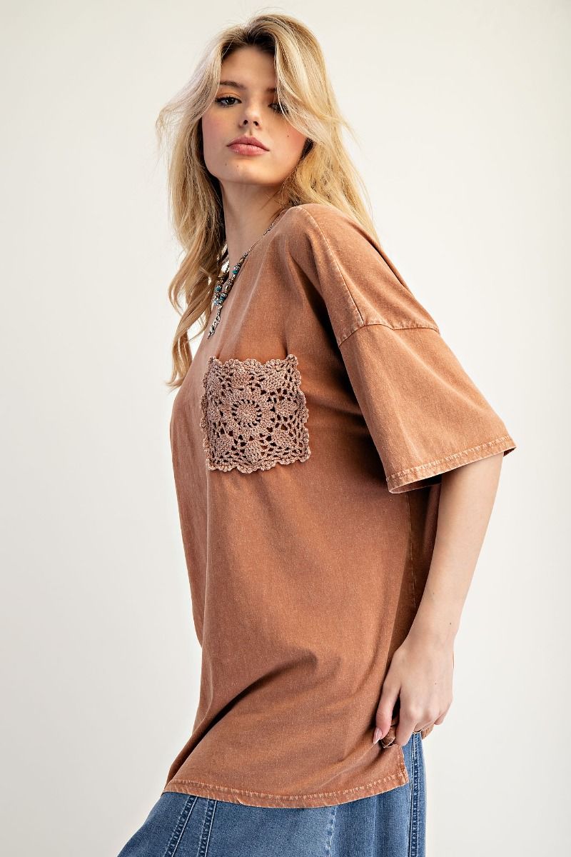 Crochet Pocket Tee