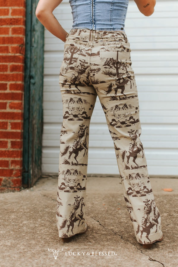 Desert Plains Printed Trouser Pant