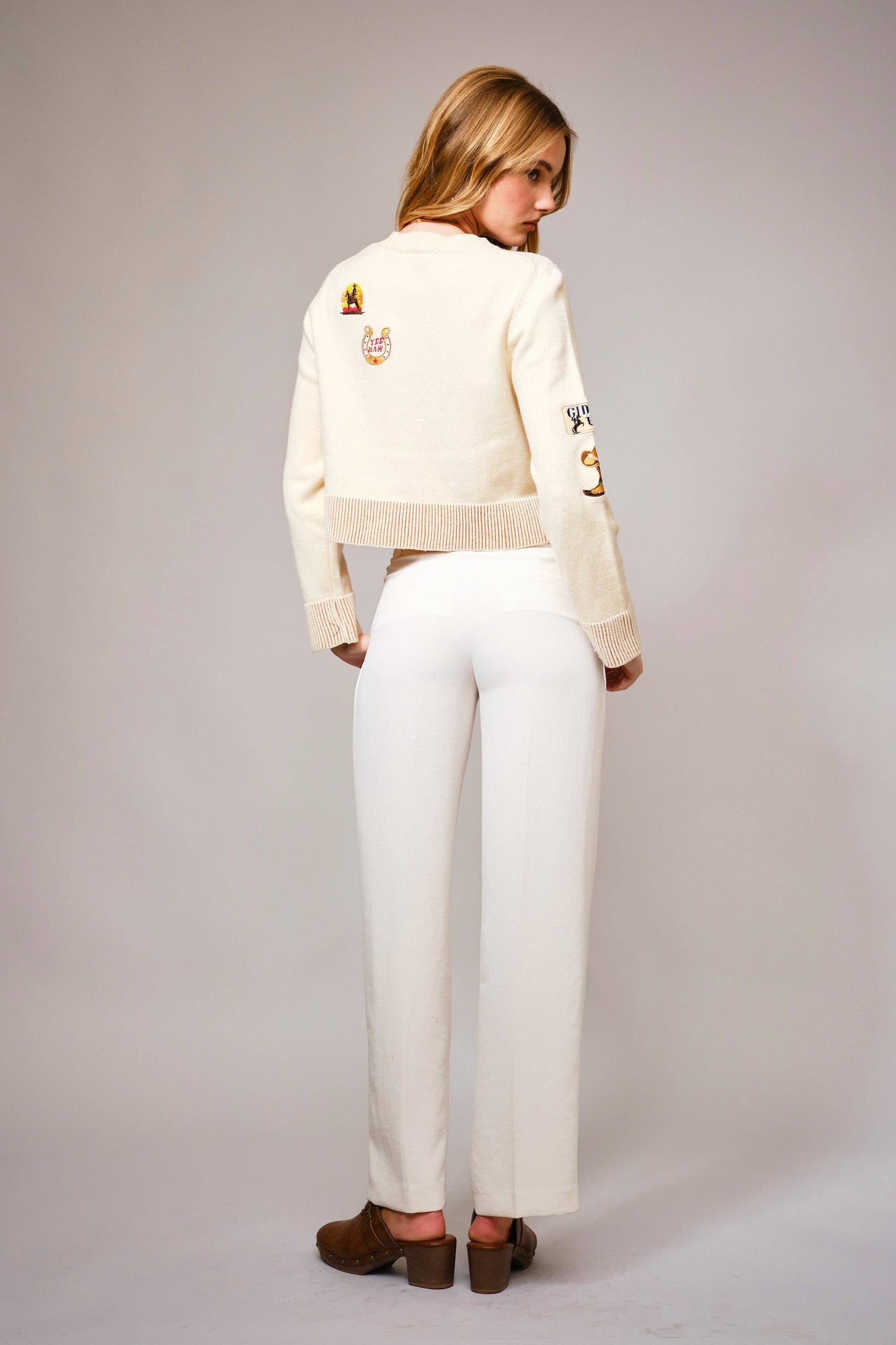 Horse Graphic Western Patch Sweater