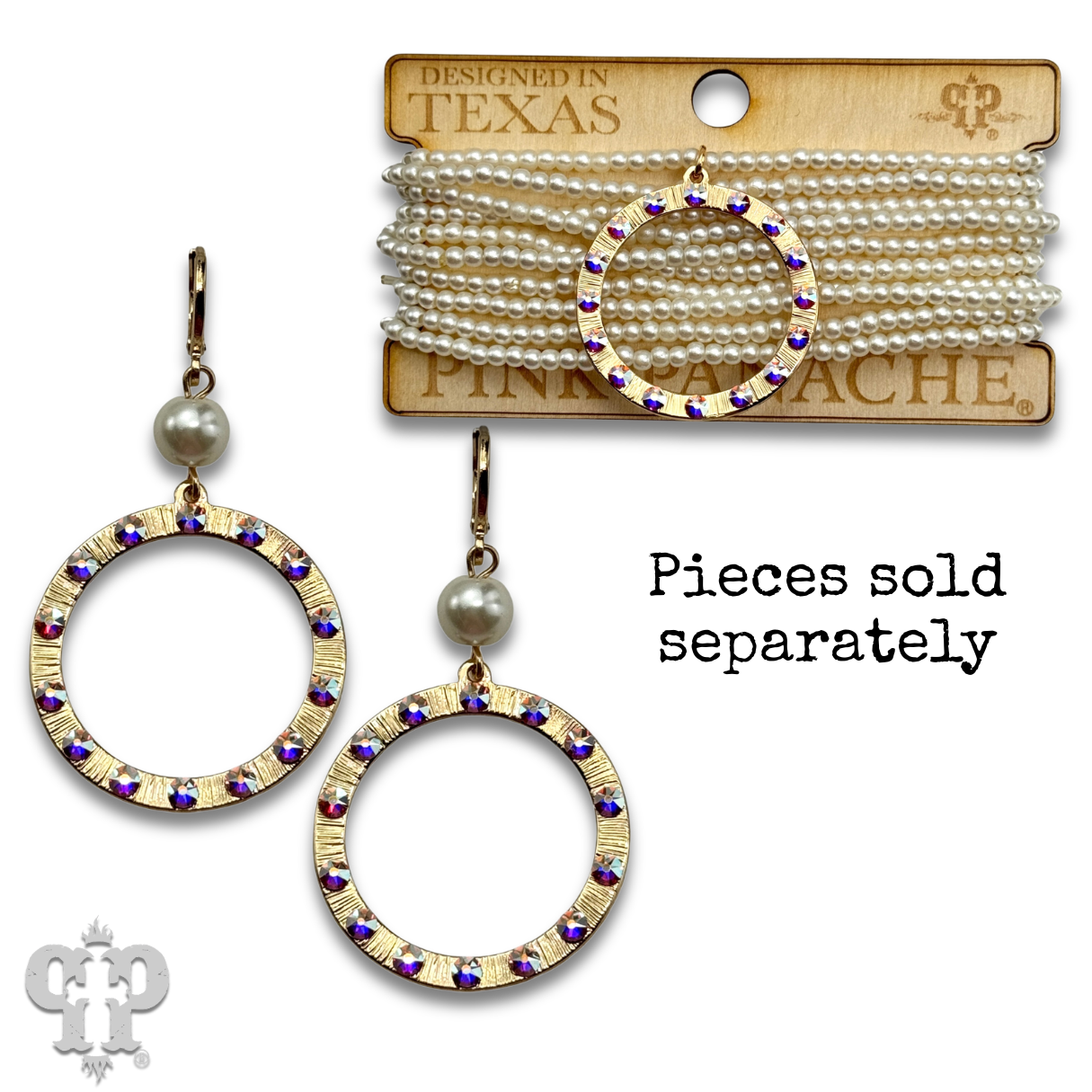 Austrian crystal circle earring
