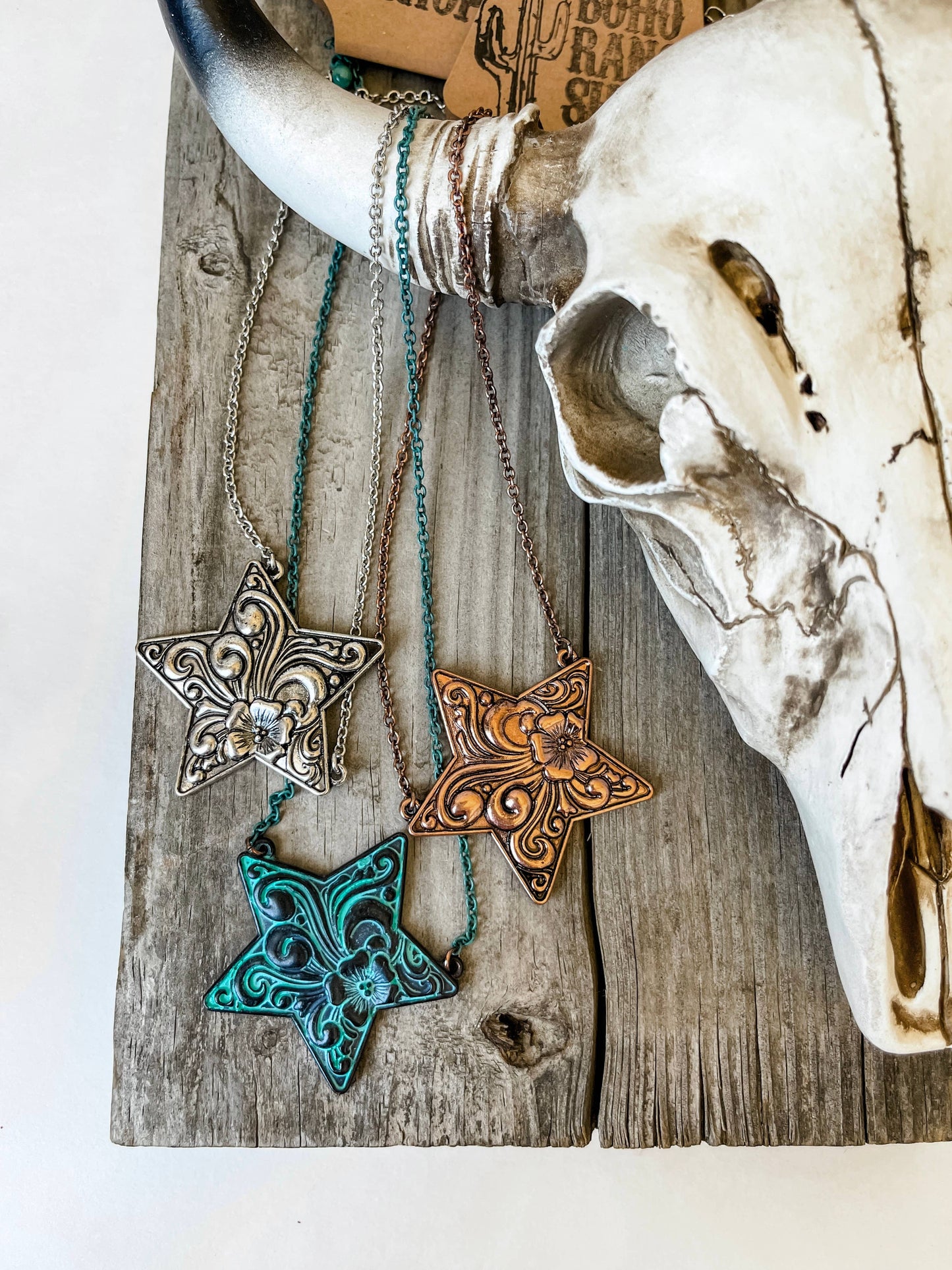 Western Star Necklace Pendant Necklace