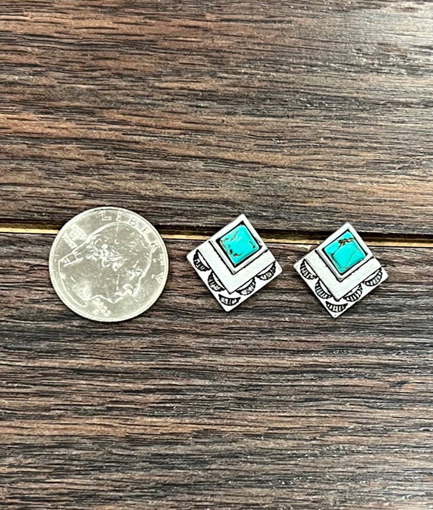 Turquoise Stud Earrings