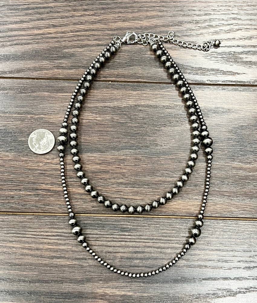 Alvord Handmade Polish Navajo Bead Necklace