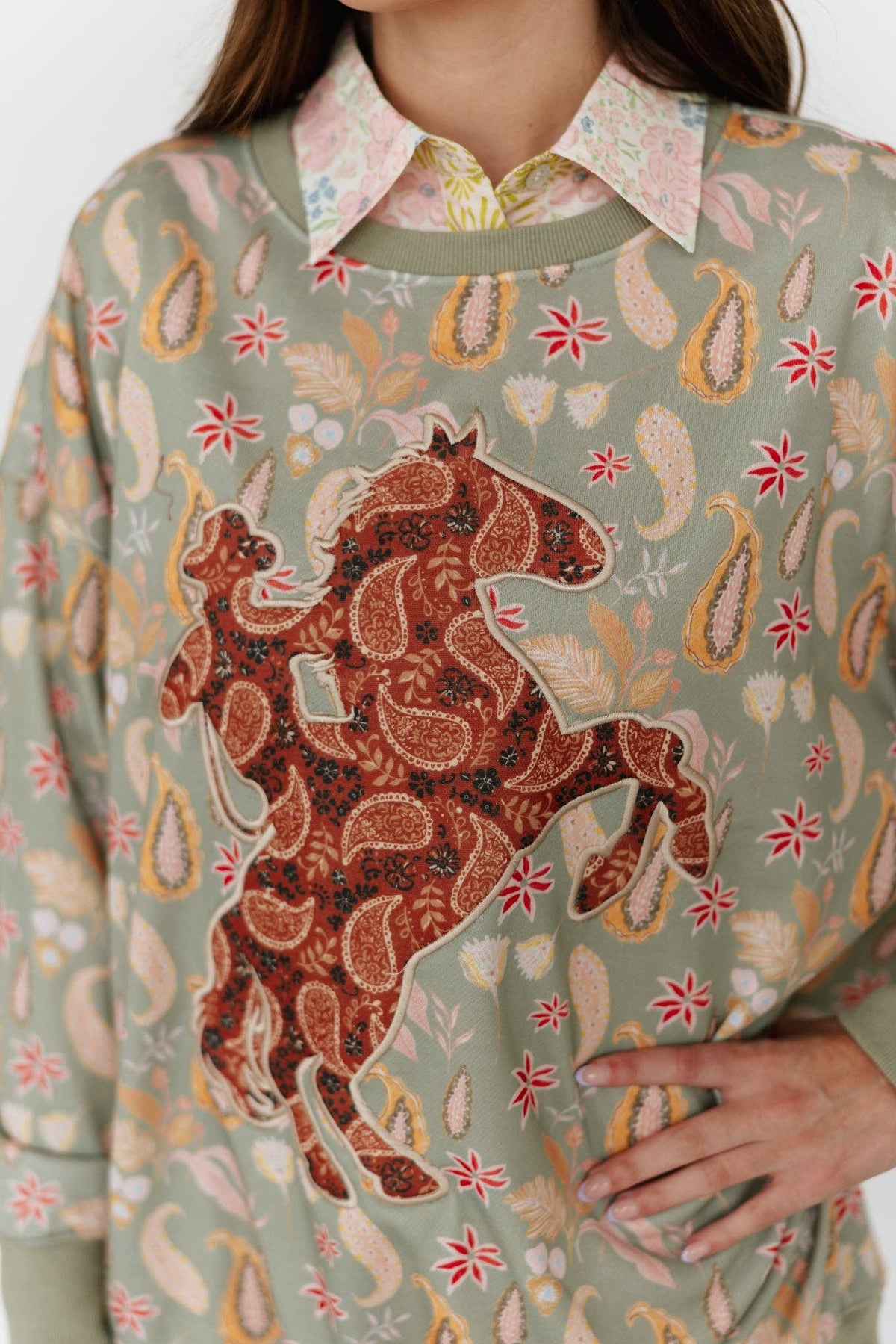 PAISLEY BRONC PULLOVER