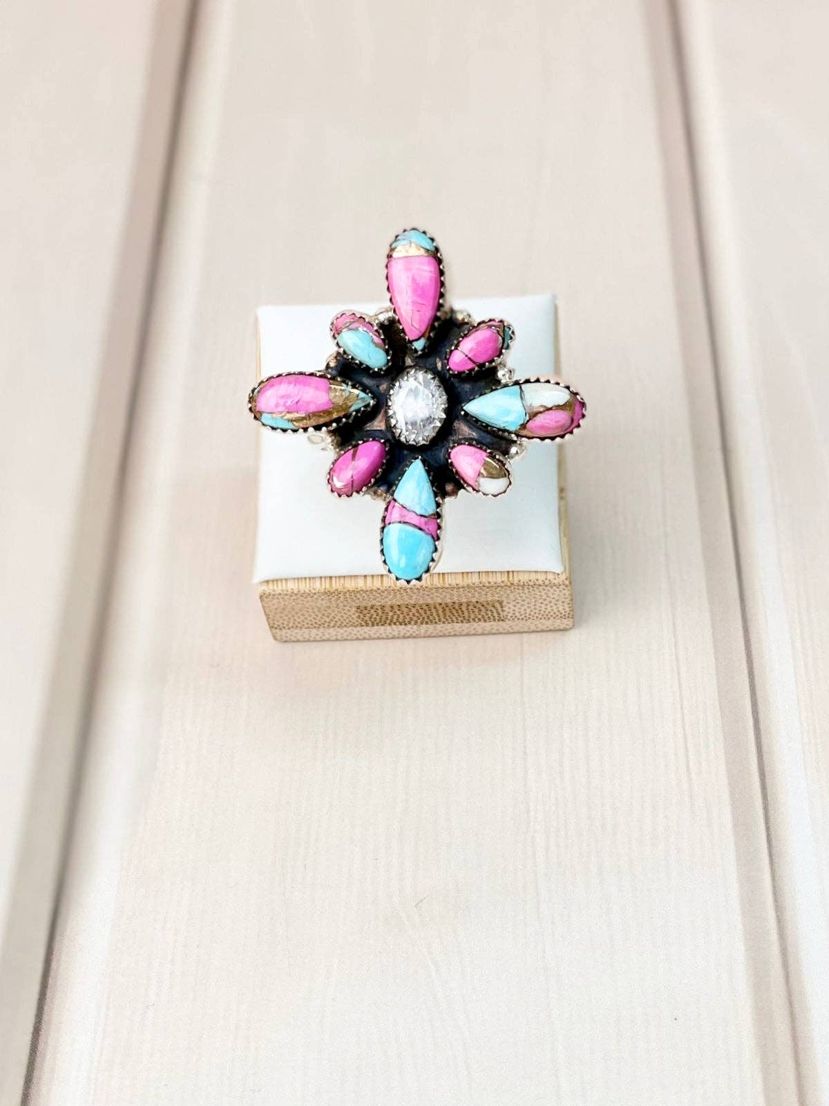 Western Chic Cotton Candy Ring