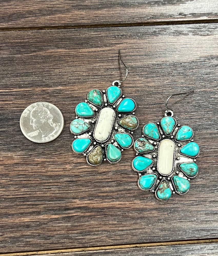 720569, Navajo Turquoise Earrings