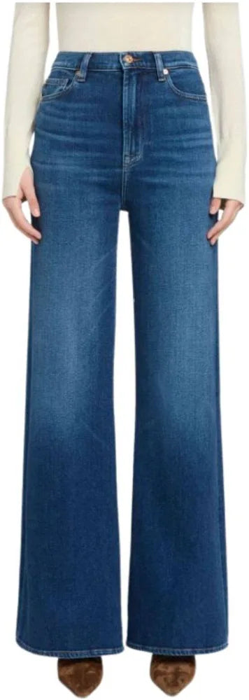 7 FOR ALL MANKIND WOMEN'S BLUELEAF EMBELLISHED DOJO
WIDE LEG JEAN