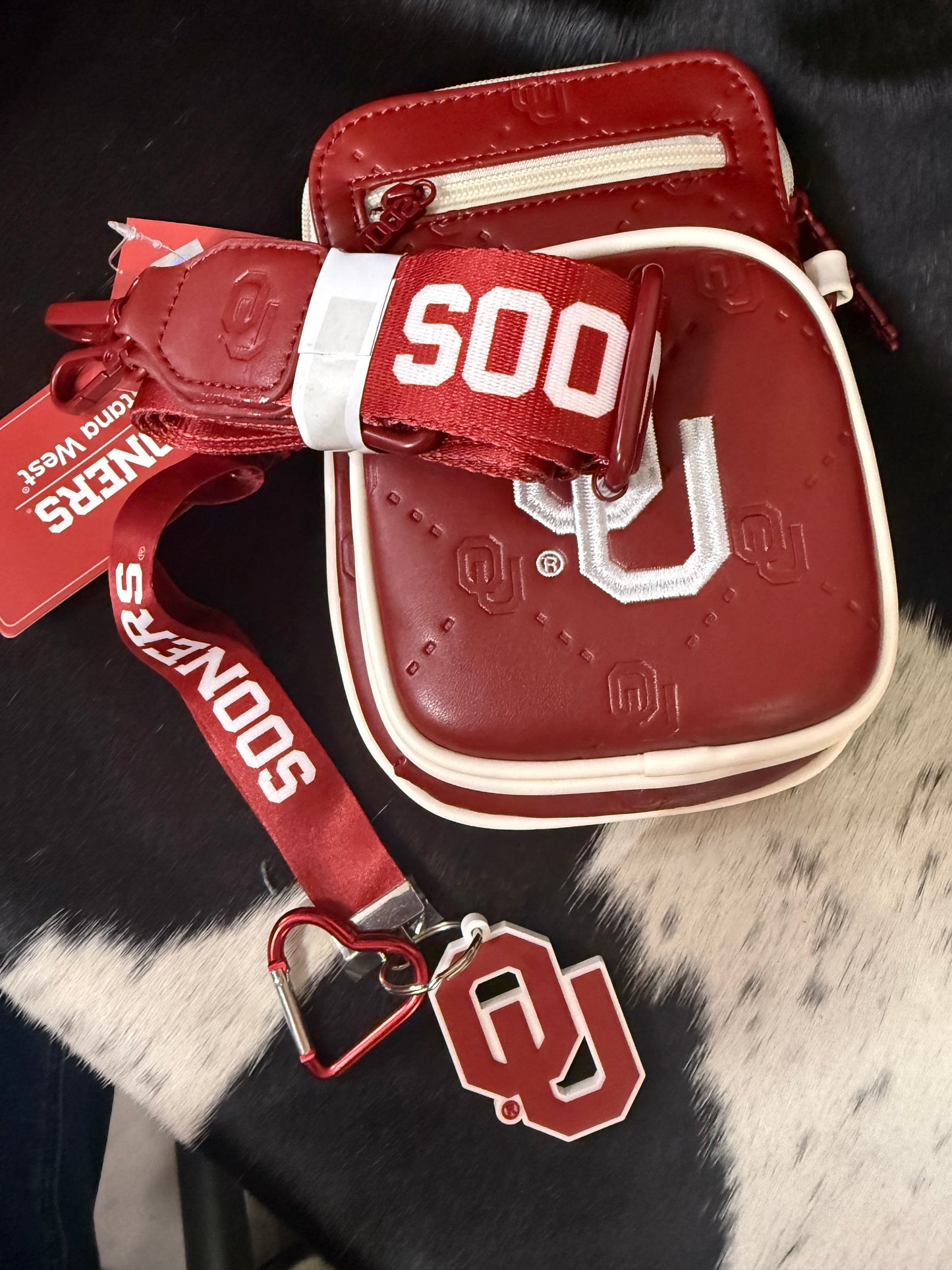 OU Crossbody with OU Strap and Wristlet