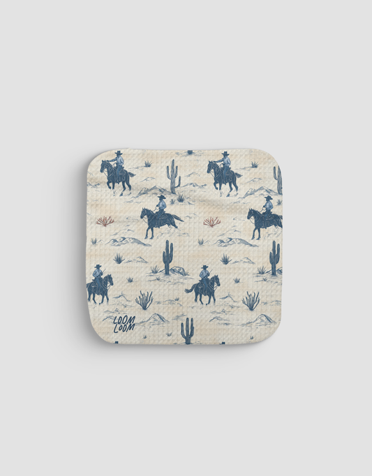 Cowboy Blues Dishcloth