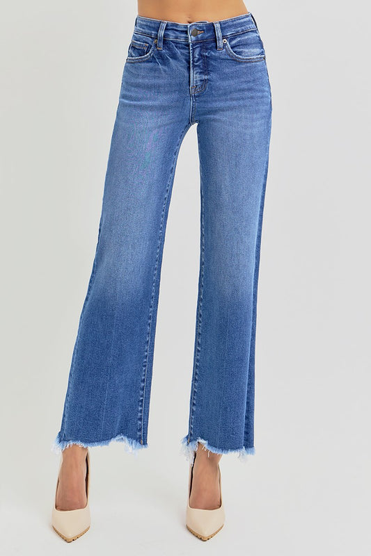 Risen Tummy Control Straight Jeans
