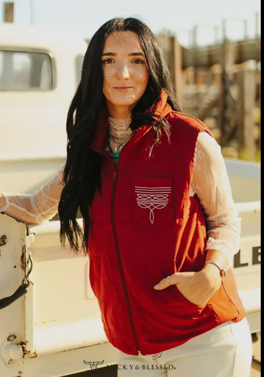 Puffer Boot Stitch Vest – Get Ranchy