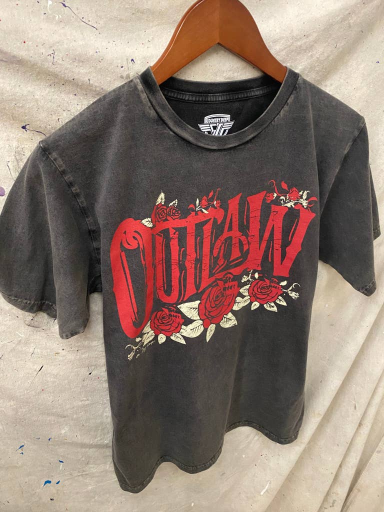 Outlaw Vintage Relaxed Acid Wash unisex Tee
