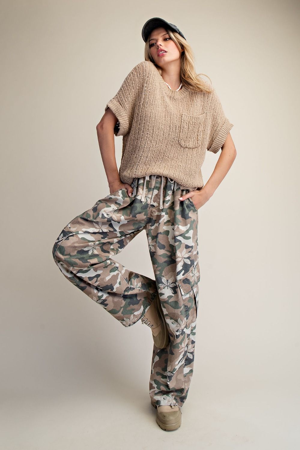 Flower Camo Cargo Pants