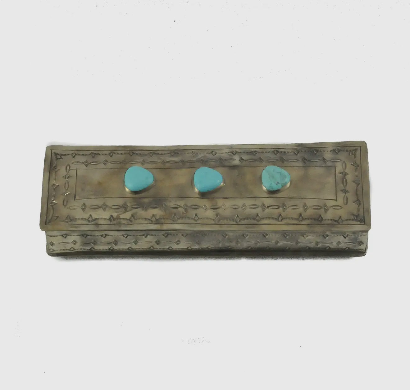 Three Stone Long Stamped Box