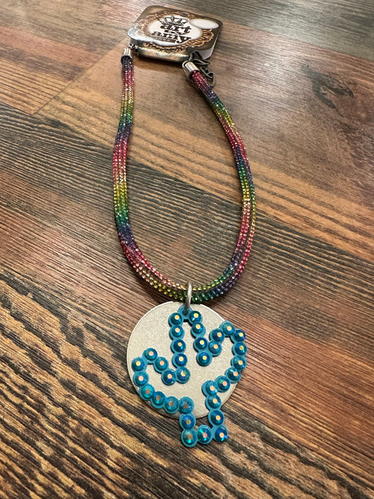 Rainbow Cactus Necklace