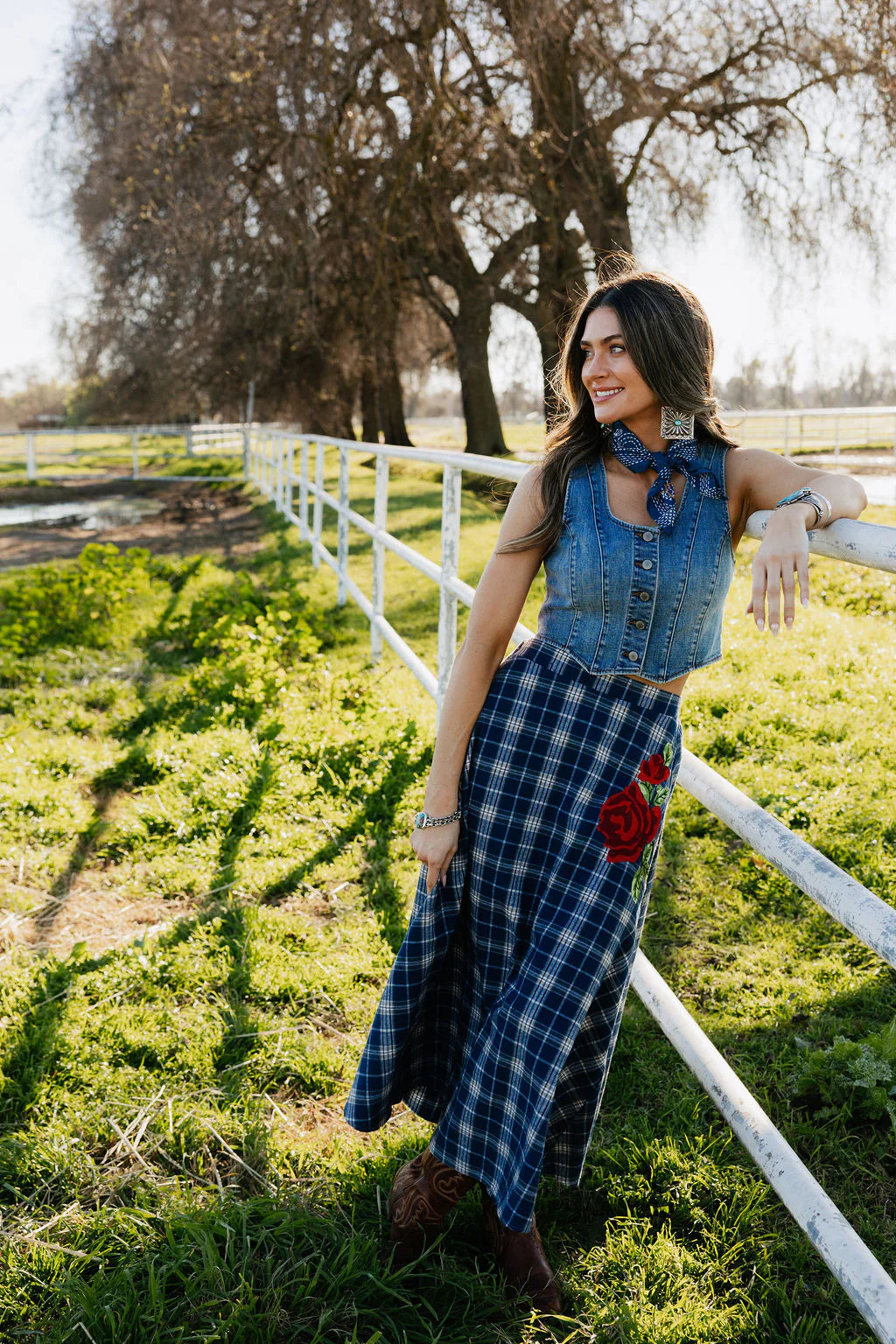 SWEET BLUE RODEO SKIRT by Rodeo Quincy