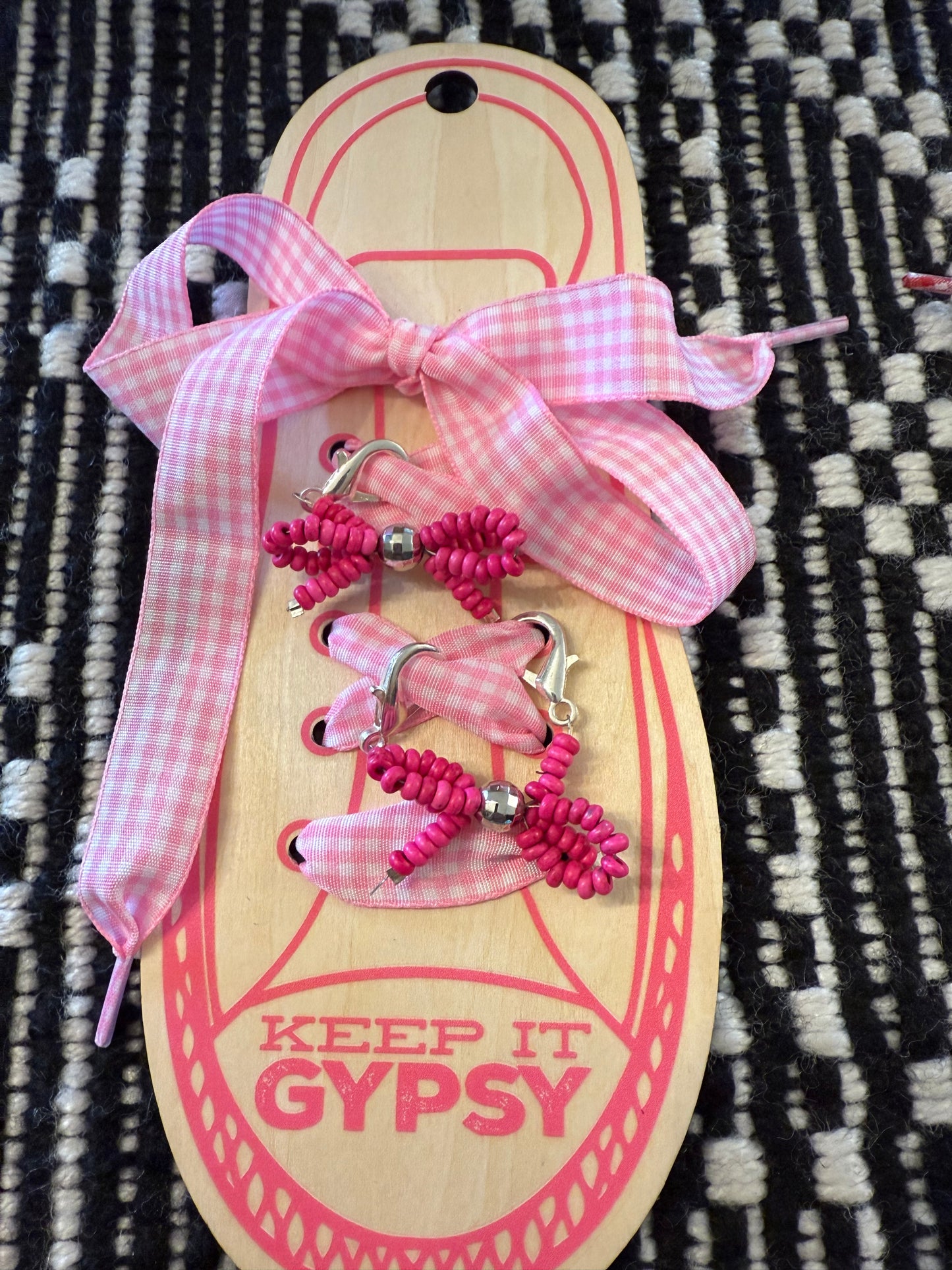 Checkered Shoe Charms