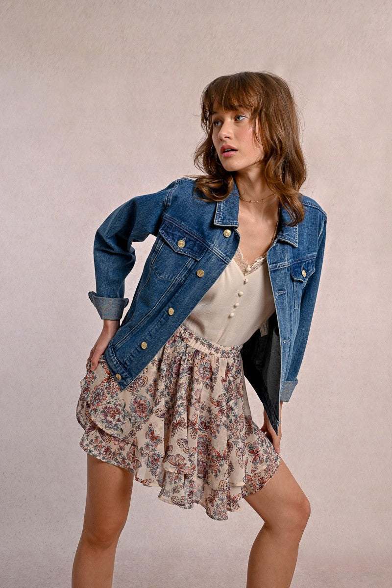 Butterfly Babe Ruffled Skirt