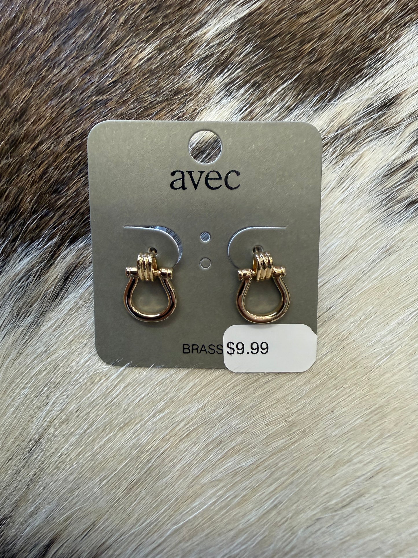 Door Knocker Horsebit Drop Earring
